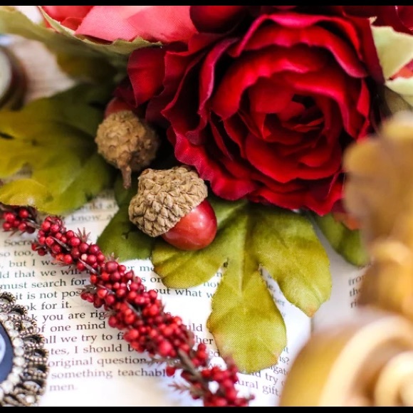 Pinup Hair Clip Fall Wedding Bridal Accessory Blush Autumn Bridesaid - Picture 3 of 5